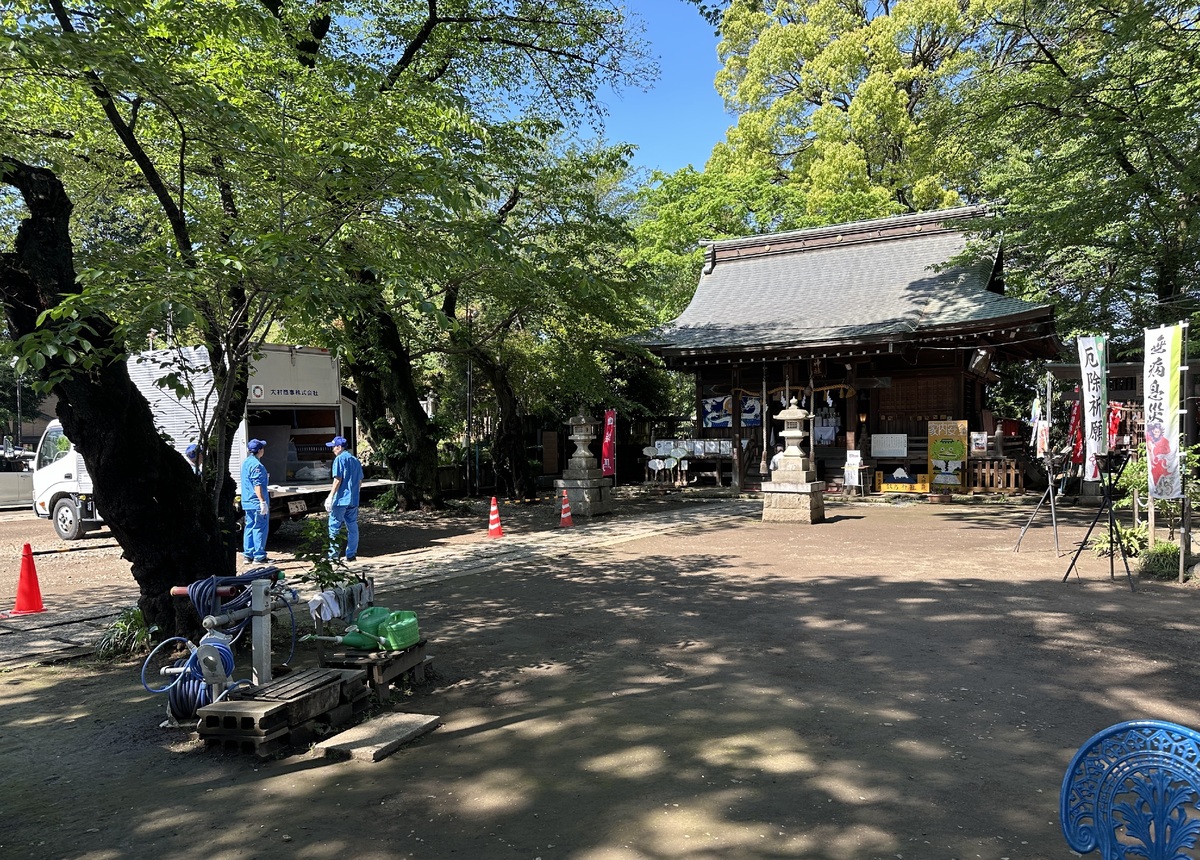 田子山富士塚・敷島神社にて思い出品 合同感謝祭が開催されました。