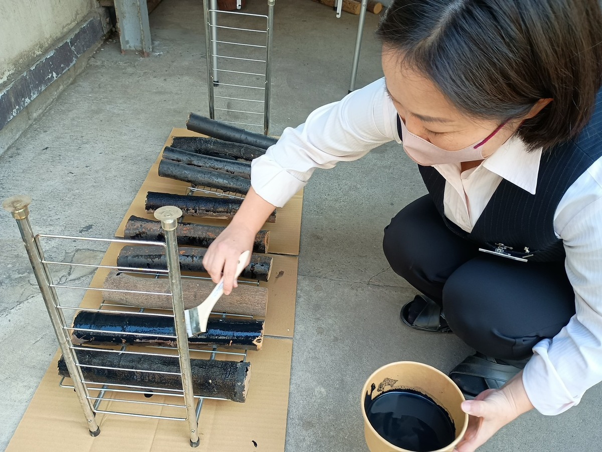 今年も恵方「薪」を作りました!
