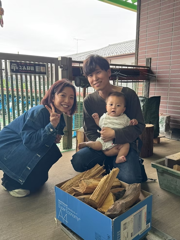 赤ちゃんと一緒に♪ とんぼ薪で最高のデイキャンプを