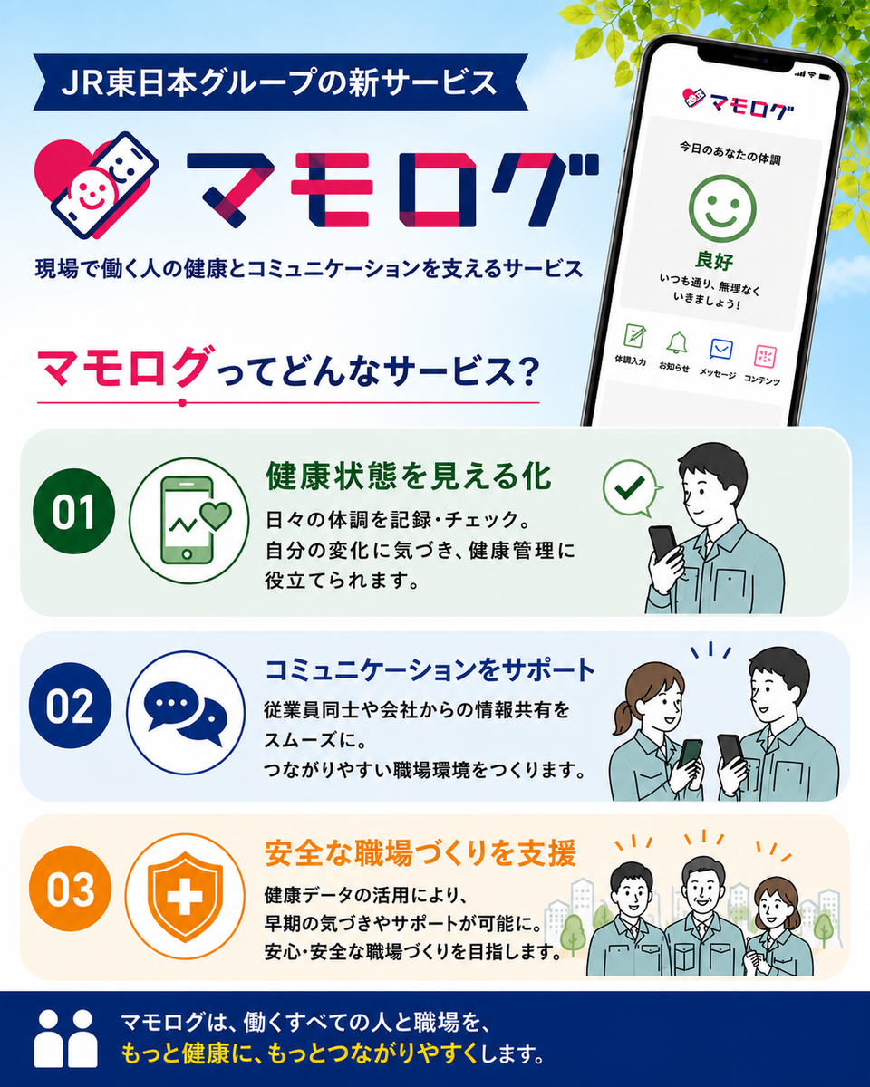JR東日本グループの新サービス「マモログ」のプレスリリースに、大村商事が掲載されました！